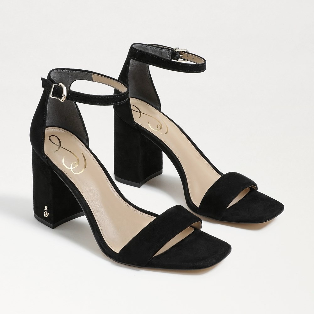 Sam Edelman DANIELLA Black Suede Heels